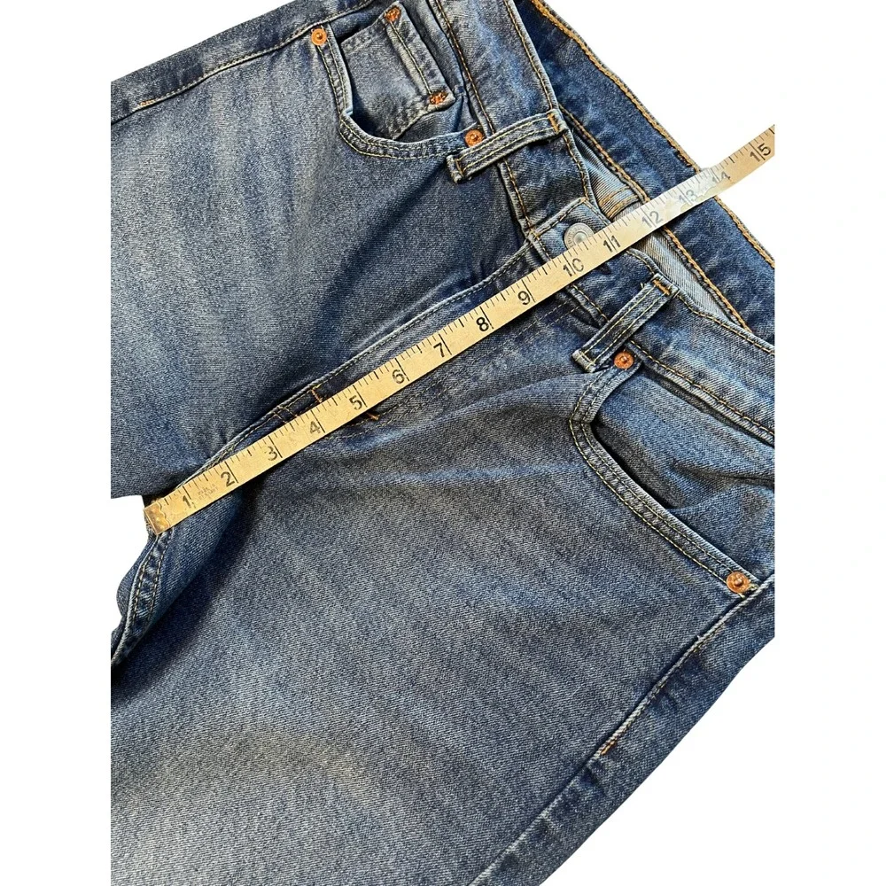 Levi's Men's 505 Straight Leg Jeans W32 L32 Medium Wash Western Utility Midrise